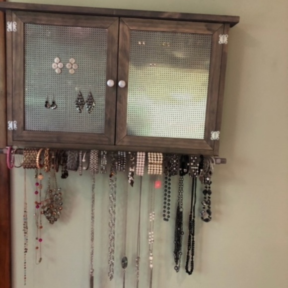 Jewelry Organizer BRAND NEW, WOOD, HAND MADE!! - Picture 3 of 8